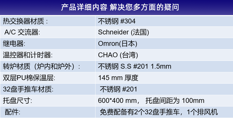 32托盘电热风循环旋转烤炉(图7)